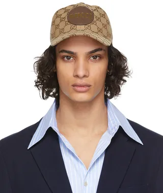 Gucci Beige GG Patch Cap