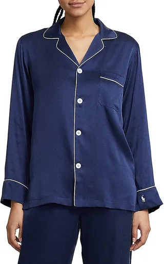 Heritage Silk Laurel 2-Piece Stretch Silk Pajama Set