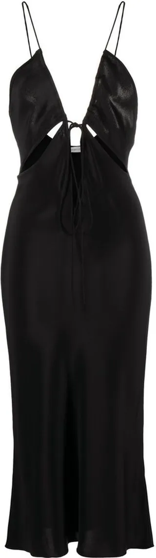 Triquetra silk midi dress