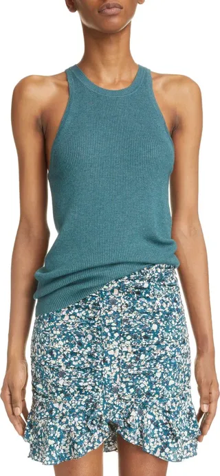 Merry Halter Neck Rib Tank