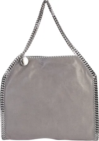 Grey Falabella Double Chain Bag