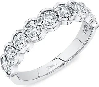 14K White Gold & 0.52 TCW Diamond Ring