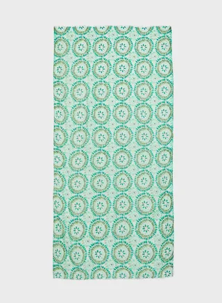 Circular Brushstroke Long Scarf