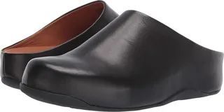 FitFlop Shuv (Black Leather) Women's Clog Shoes