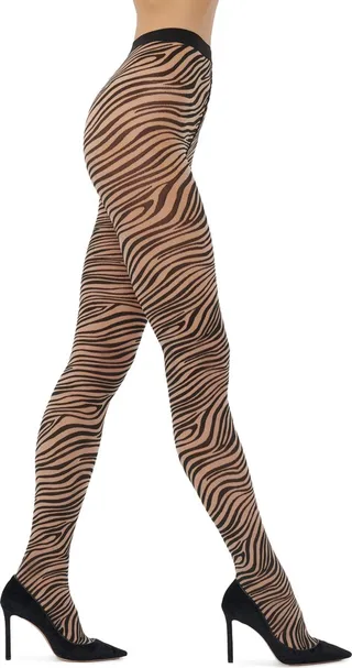 Zebra Stripe Tights