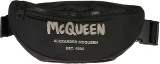 New Mcqueen Graffiti Wamos Calf Belt Bag