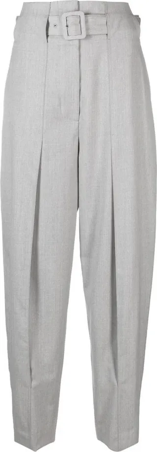 High-Waisted Tailored Trousers