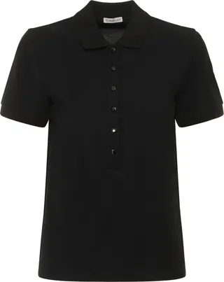 Cotton logo polo