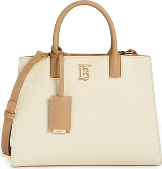 Mini Frances Two-Tone Grainy Leather Handbag