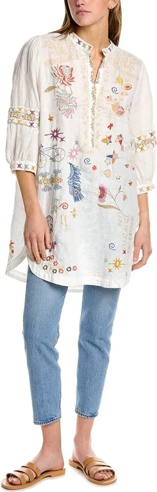 Johnny Was Azusa Linen Tunic