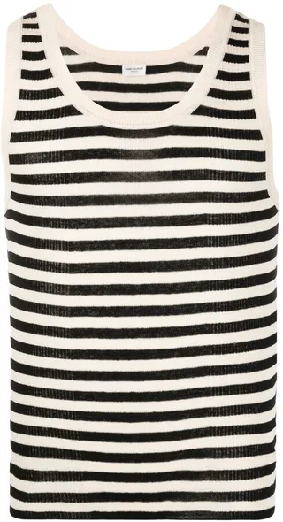 Striped Knitted Vest Top