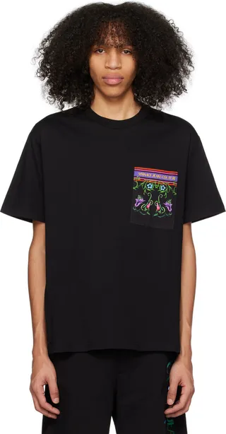 Versace Jeans Couture Black V-Emblem Garden T-Shirt