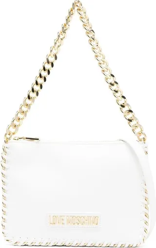 Logo-Plaque Chain-Link Shoulder Bag