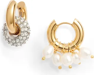 Mismatched Hoop Earrings