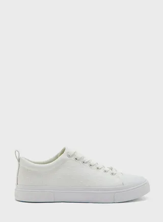 Vulcanised Monogram Lace Up Sneakers