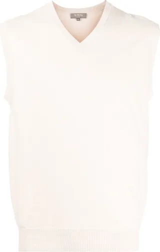 Sleeveless Organic-Cotton Sweater Vest