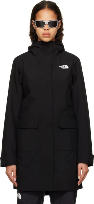 The North Face Black City Breeze Rain Parka II Coat