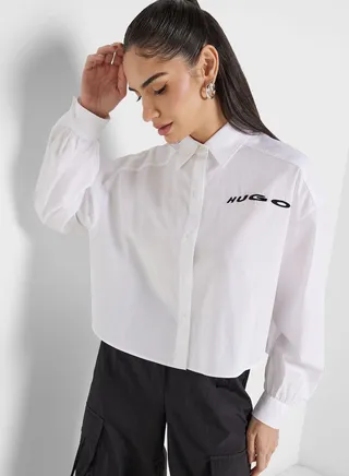Button Down Cuffed Shirt