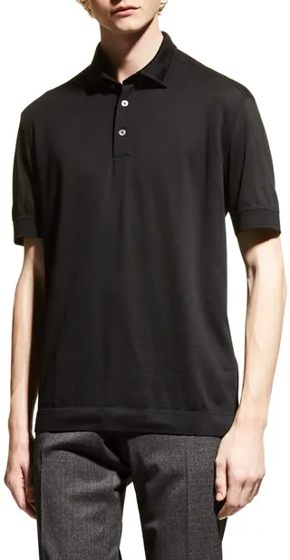Men's Solid Polo Shirt