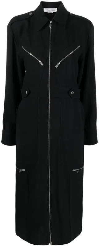 Zipped Mid-Length Dress
