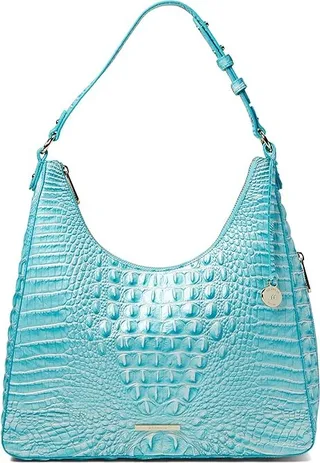 Brahmin Melbourne Tabitha Shoulder Bag (Dusty Blue) Handbags