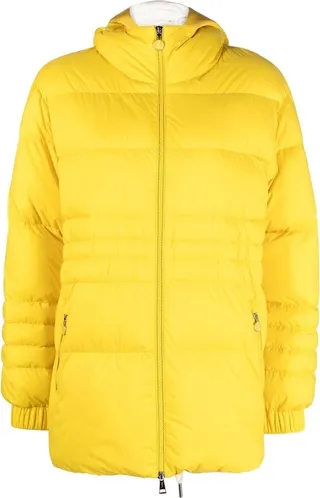 Quilted-Finish Padded Down Jacket