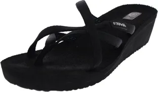 Mandalyn Womens Textured Wedges Flip-Flops