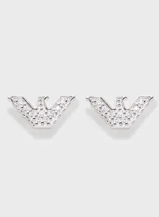 Monogram Stud Earrings
