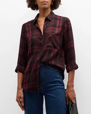 Hunter Plaid Button-Front Shirt