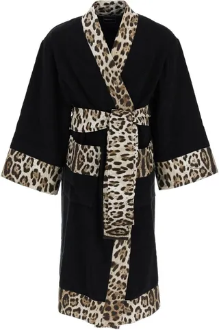 Dolce & Gabbana Leo Print Bathrobe