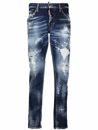 Distressed-Effect Jeans