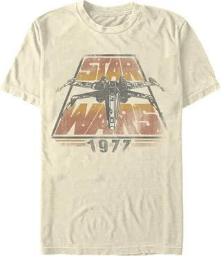 Men's Star Wars 1977 Time Warp T-Shirt - Cream - 3X Large