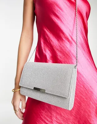 Accessorize cross body bag in gold metallic shimmer