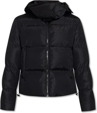 Off-White Logo Printed Long-Sleeved Padded Jacket
