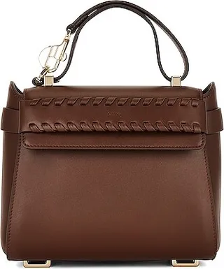 Chloe Nacha Shoulder Bag in Chocolate