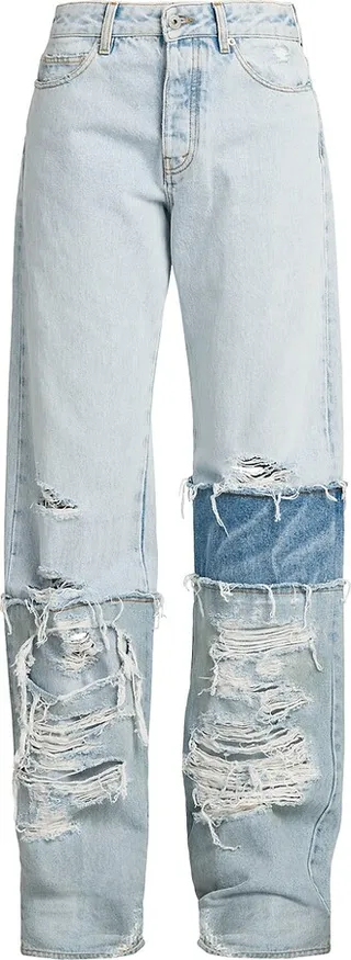 Layered Baggy Jeans