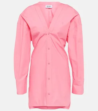 Lala cotton shirt minidress