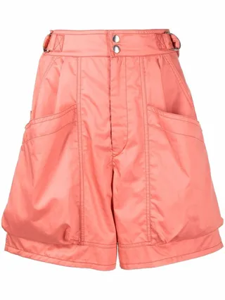 High-Waisted Knee-Length Shorts