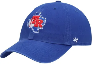 Men's '47 Royal Texas Rangers Team Logo Cooperstown Collection Clean Up Adjustable Hat