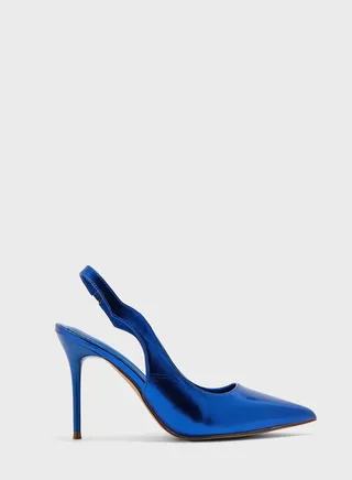 Metallic Back Strap Pump