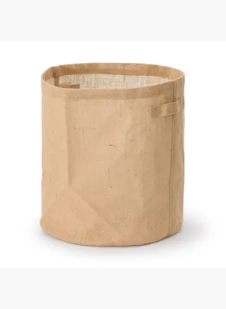 Jute Storage Bag Round , Dia 35 x H 38 cm