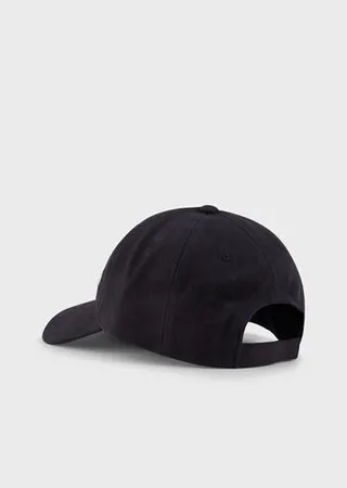Baseball cap with embossed Emporio Armani embroidery