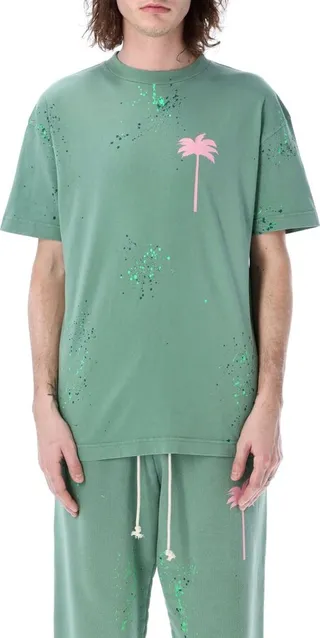 Palm Angels PXP Painted Crewneck T-Shirt