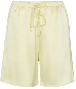 Emily drawstring satin shorts