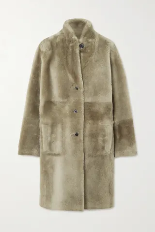 Joseph - Britanny Reversible Shearling And Leather Coat - Brown