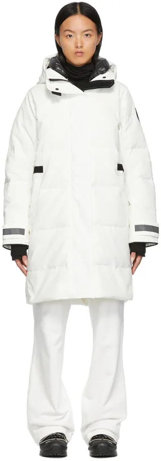 Canada Goose White 'Black Label' Down Bennett Parka