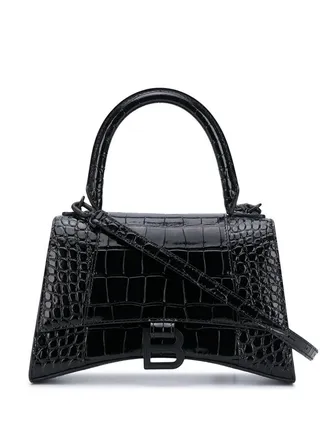 S Hourglass top handle tote