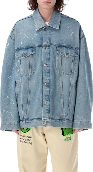 Painted Over Denim Jacket