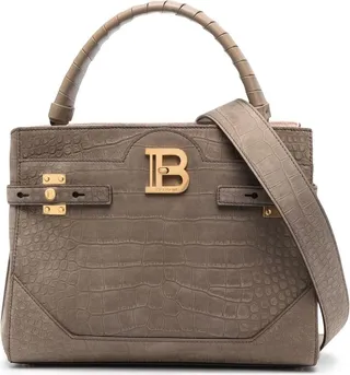 B-Buzz crocodile-embossed tote bag