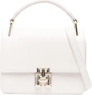Monogram-Plaque Leather Bag